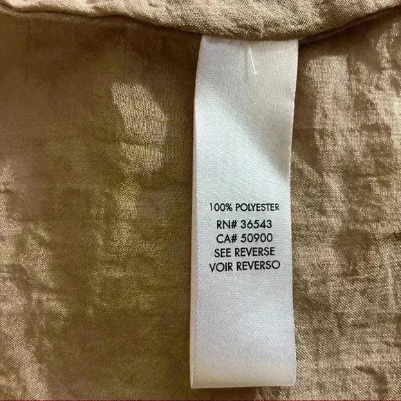 Calvin Klein Metallic Shimmer Button Down Shirt - Picture 9 of 9